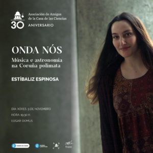 Charla de Estíbaliz Espinosa sobre música y ciencia